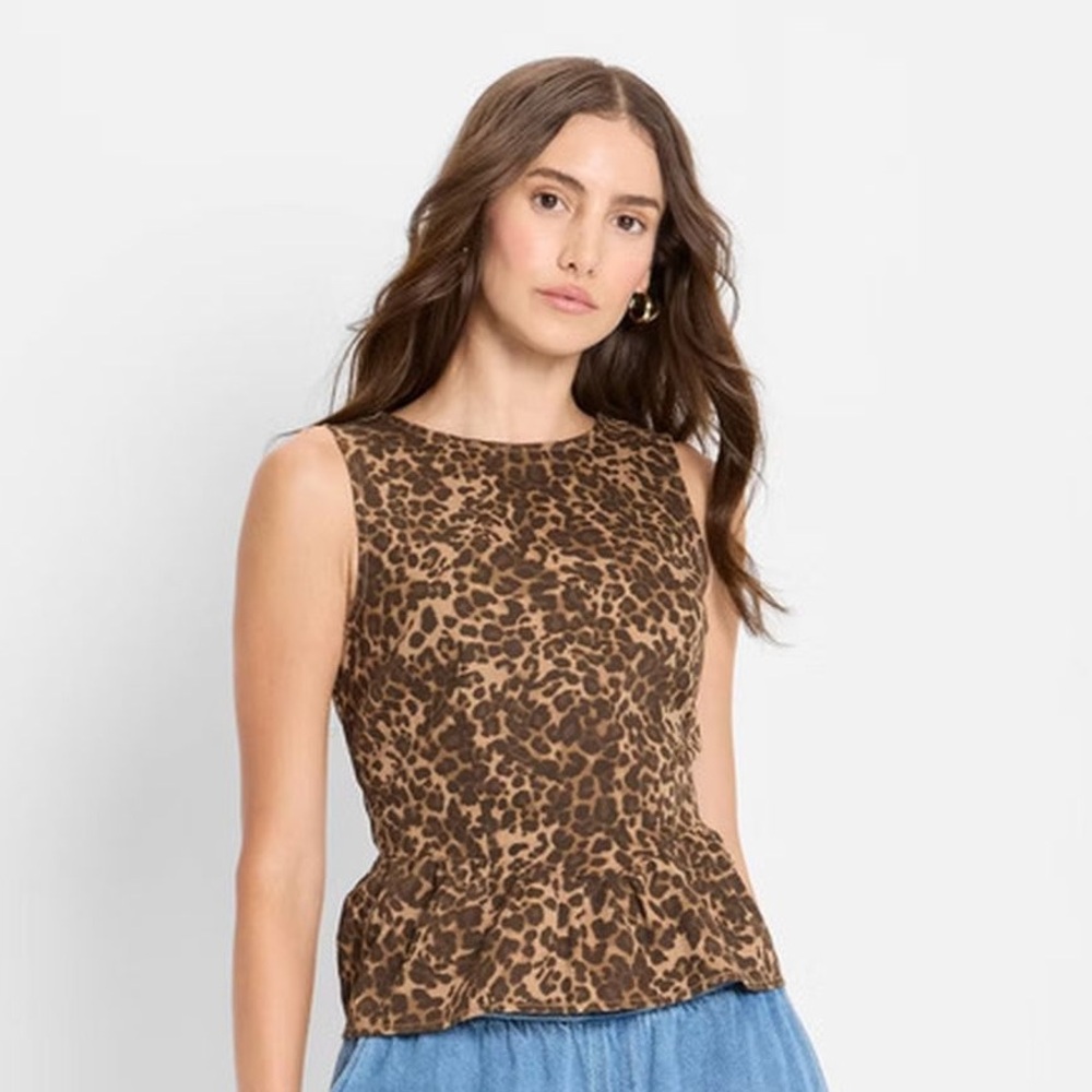 Wild Elegance Leopard Print Blouse - image 1